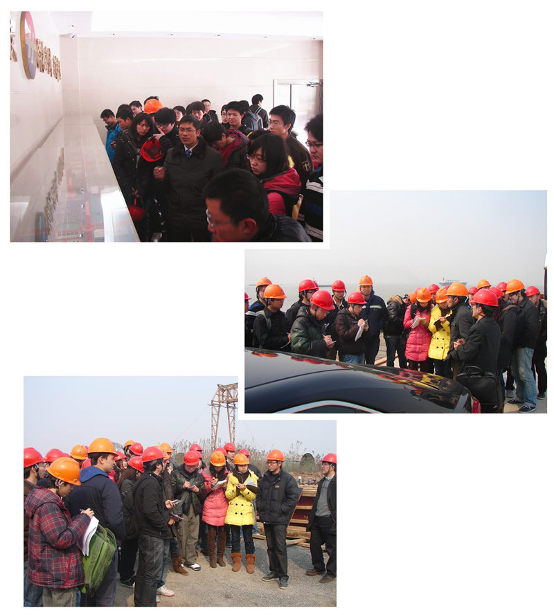 同濟大(dà)學來(lái)應屆畢業(yè)生(shēng)我公司參觀實習(xí)